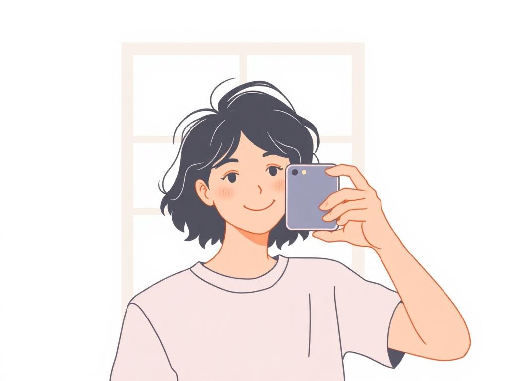 Taking a passport photo with an iPhone